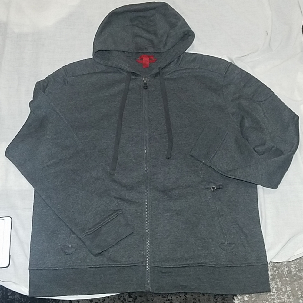 Alfani Full-Zip Sweatshirt Dark Gray XXL Hoodie